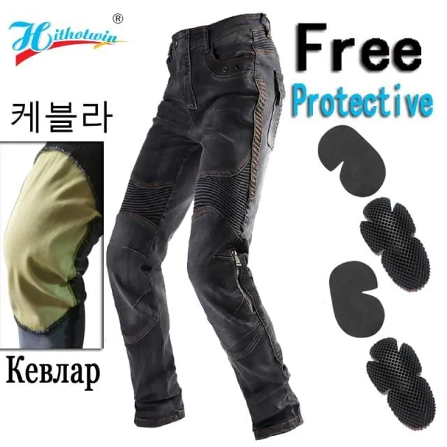 2021 Men Motorcycle Pants Aramid Motorcycle Jeans Protective Gear Riding Touring Black Motorbike Trousers Blue Motocross Jeans