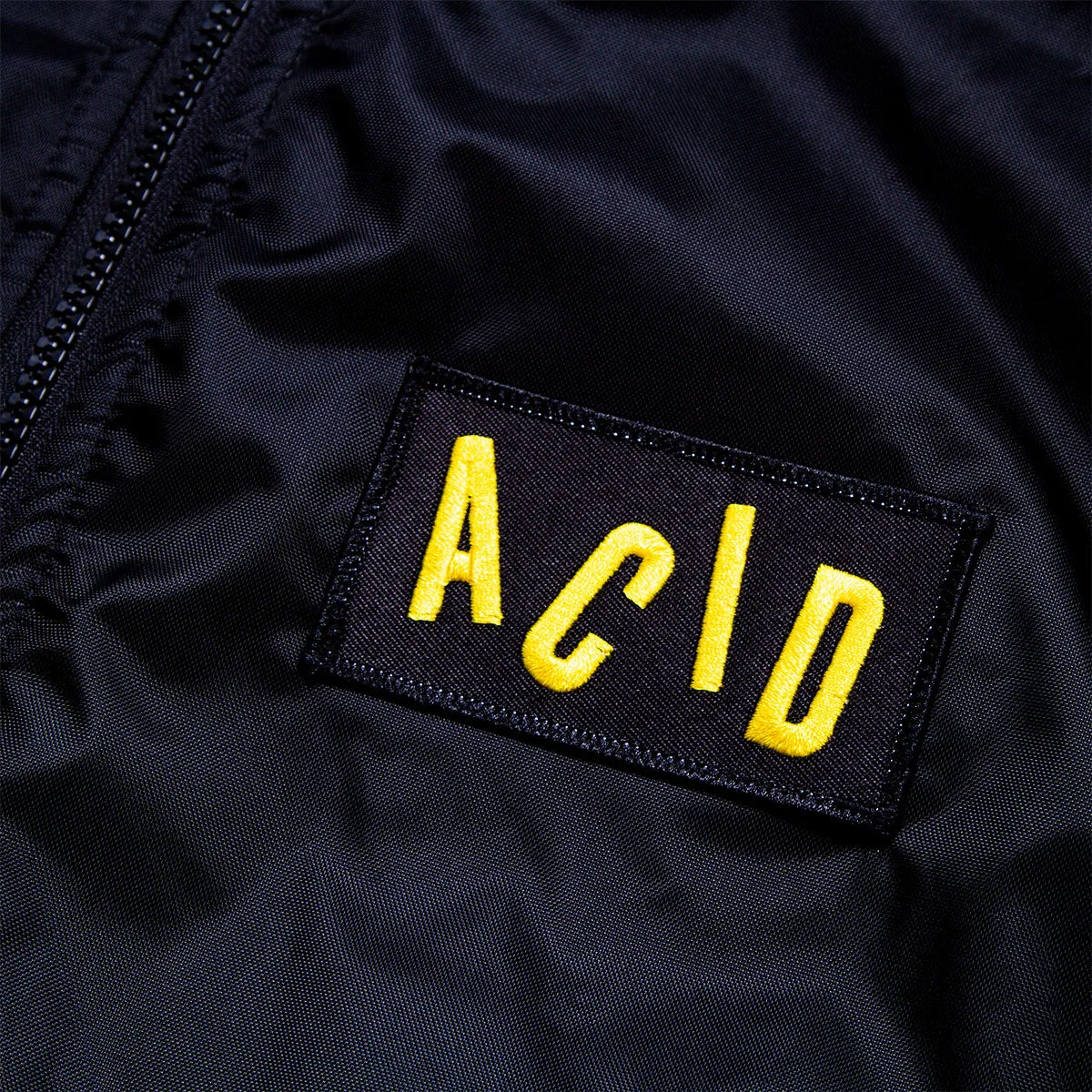 Acid Letter - Padded Bomber Jacket - Black