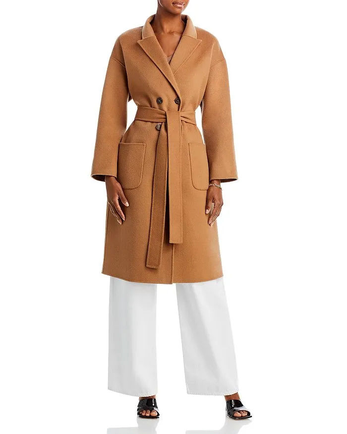 Anine Bing Dylan Wool and Cashmere Trench