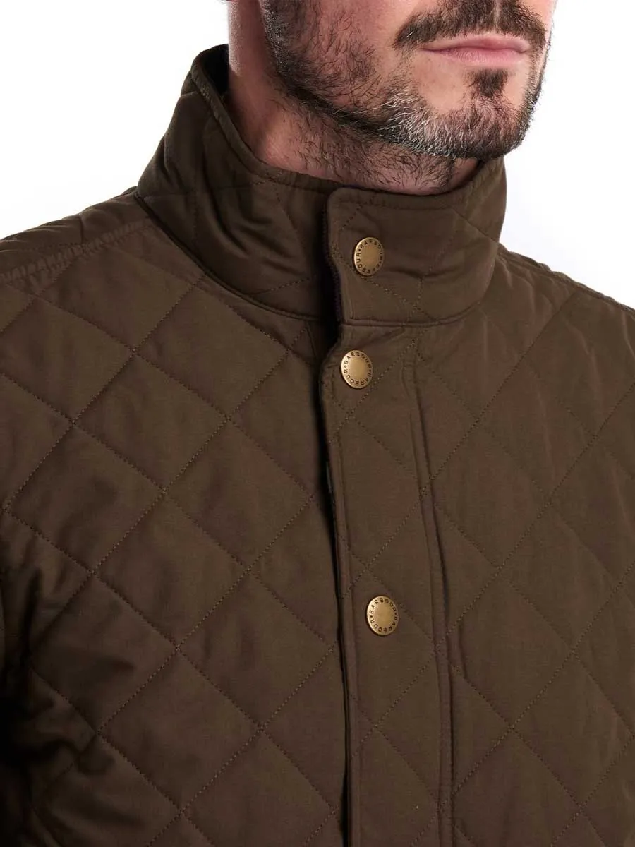 Barbour Mens Shoveler Quilted Jacket - Dark Olive