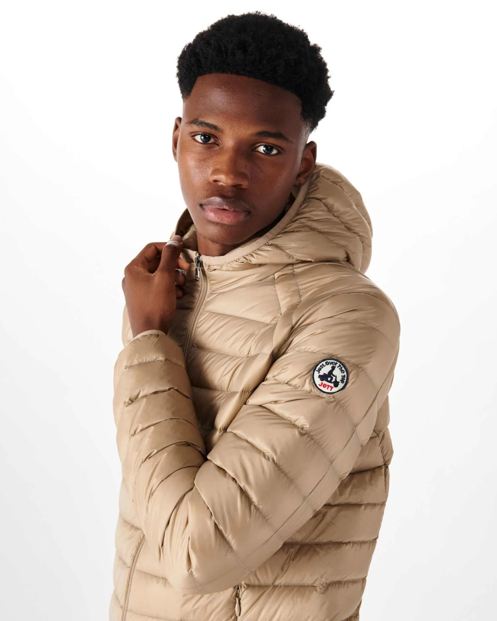 Beige Lightweight down jacket Nico