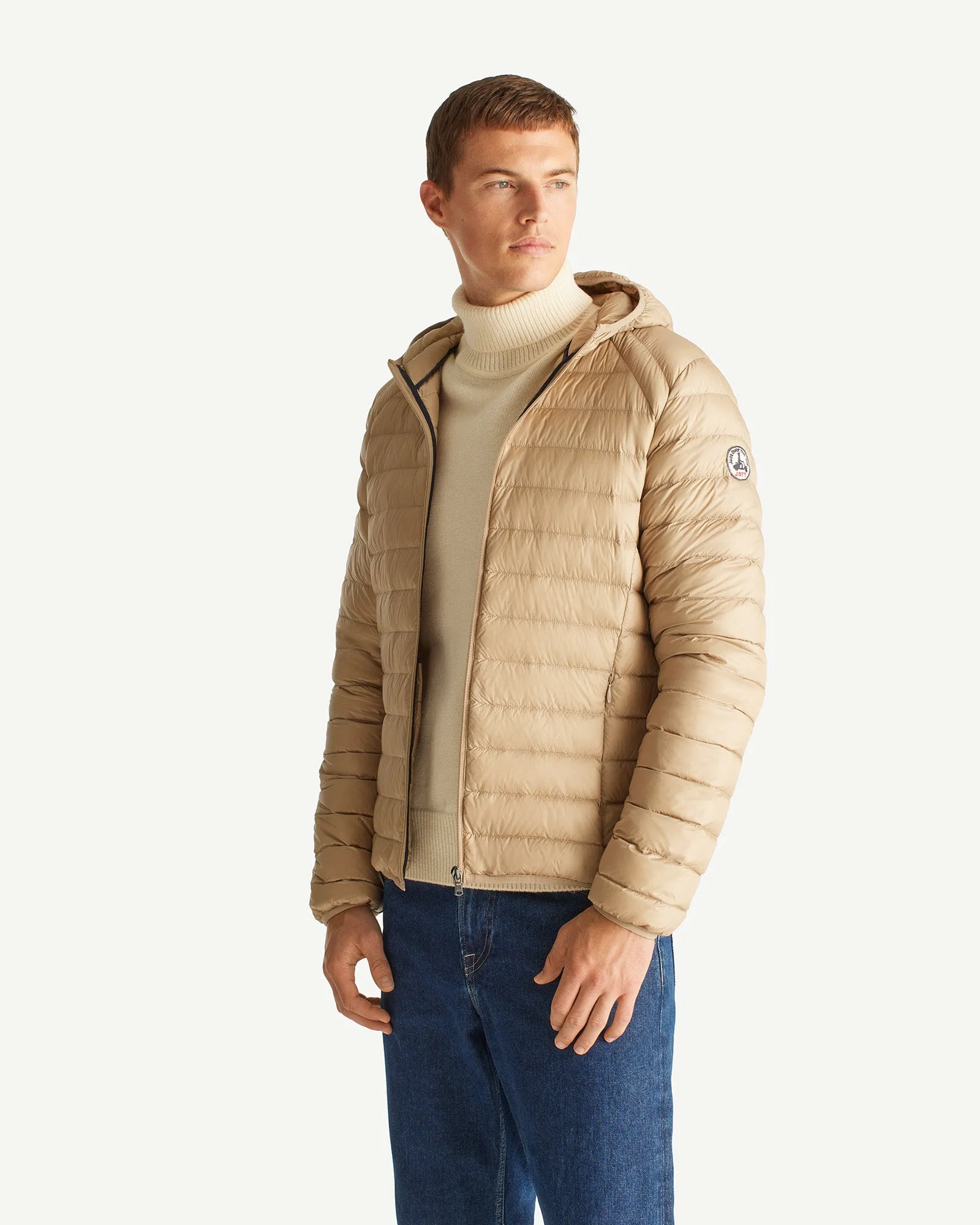 Beige Lightweight down jacket Nico