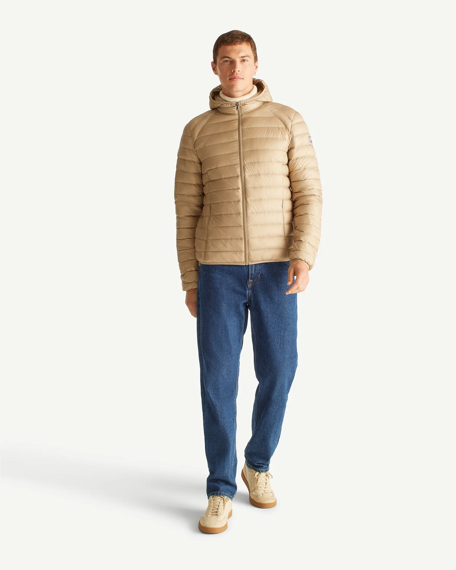 Beige Lightweight down jacket Nico