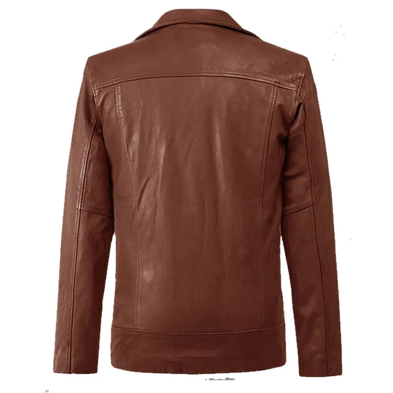 Best Genuine Looking Dauntless Tan Fashion Boys Biker Leather Jacket