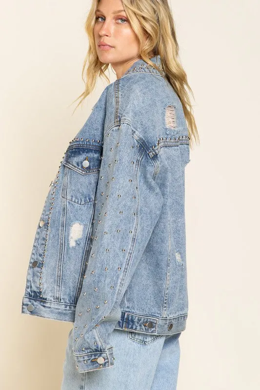 Blake Studded Denim Jacket