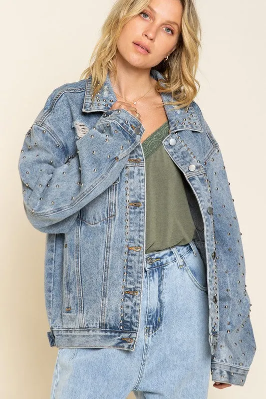 Blake Studded Denim Jacket