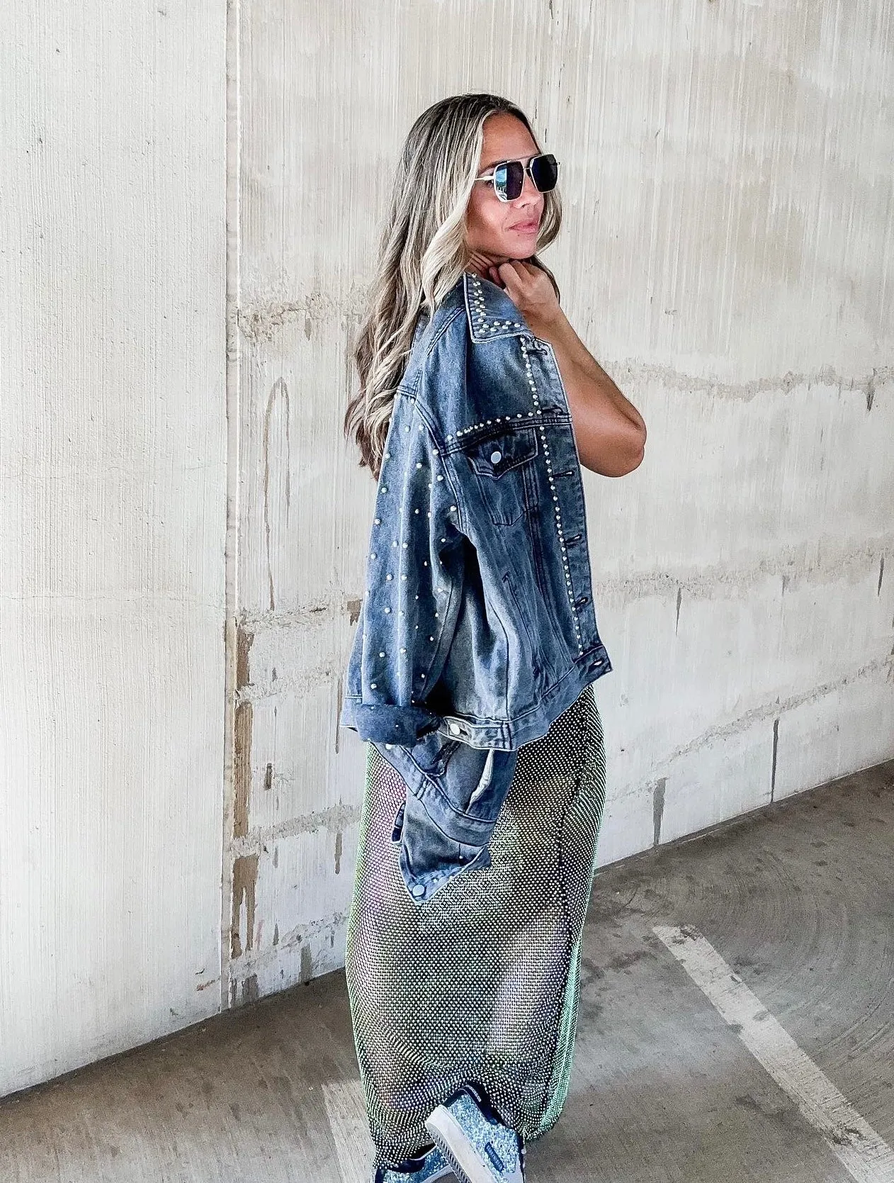 Blake Studded Denim Jacket