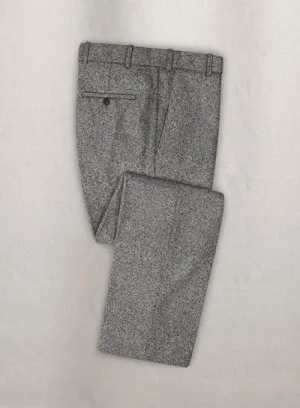 Caccioppoli Donegal Light Gray Tweed Pants