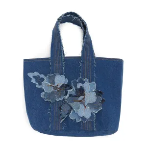 Coats & Clark Sewing Denim 3-D Flower Tote