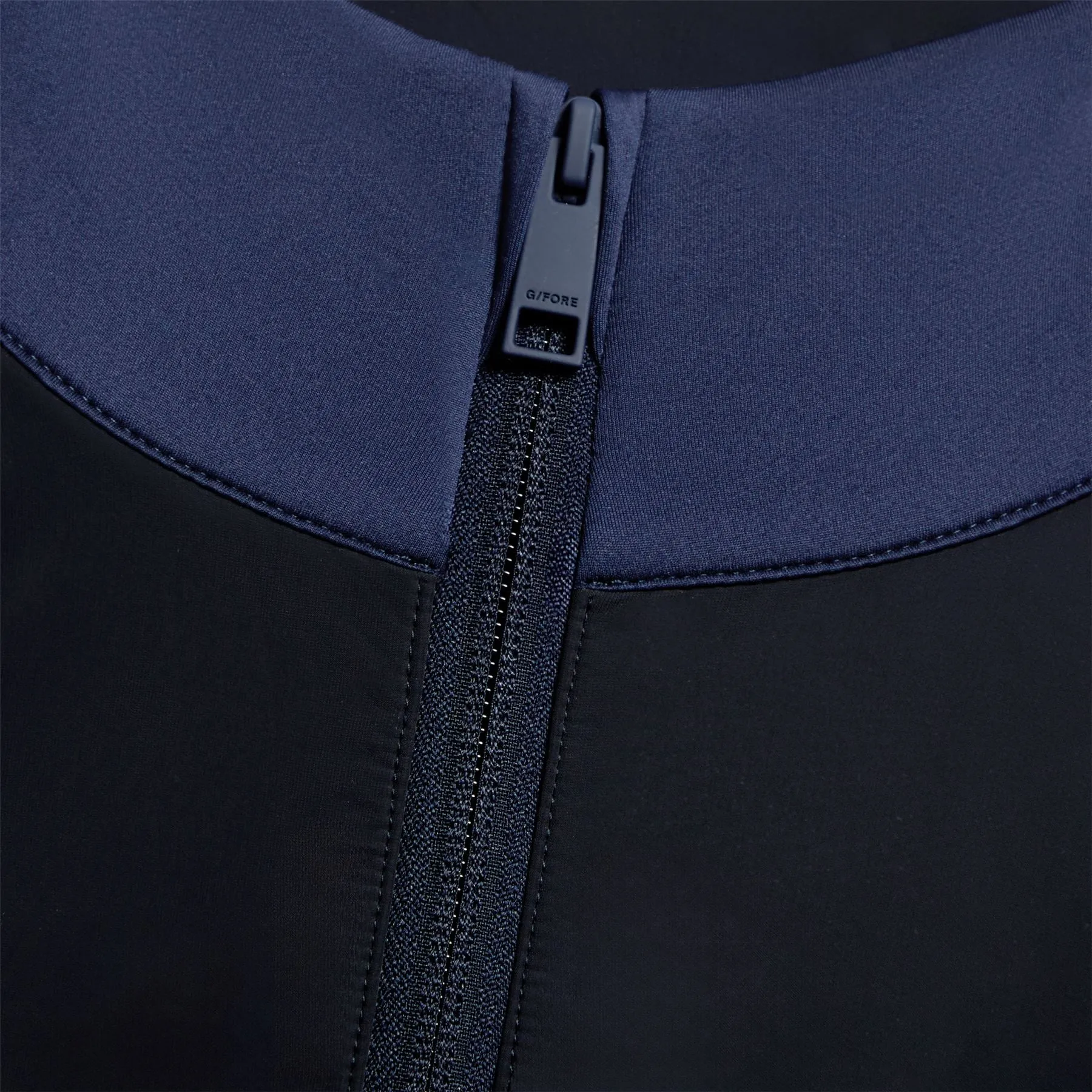 Double Knit Brushed Back Scuba Quarter Zip Twilight - AW24