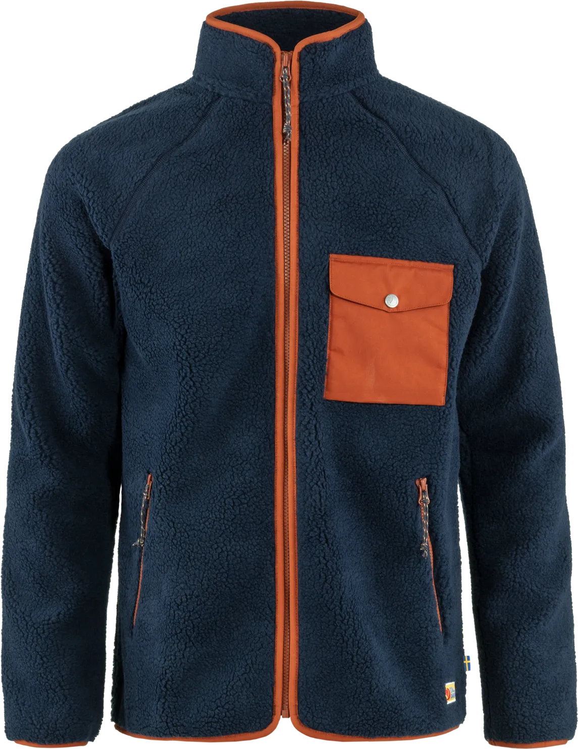 Fjällräven Men&#x27;s Vardag Pile Fleece Navy-Autumn Leaf | Buy Fjällräven Men&#x27;s Vardag Pile Fleece Navy-Autumn Leaf here | Outnorth