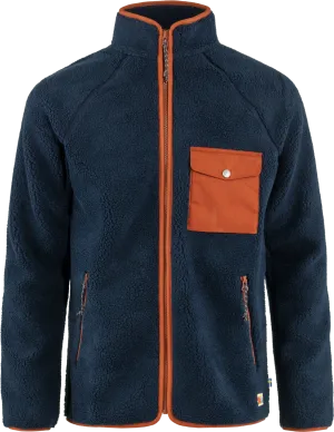 Fjällräven Men&#x27;s Vardag Pile Fleece Navy-Autumn Leaf | Buy Fjällräven Men&#x27;s Vardag Pile Fleece Navy-Autumn Leaf here | Outnorth