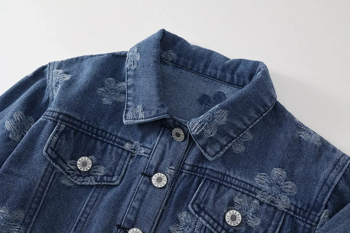 Floral Denim Jacket