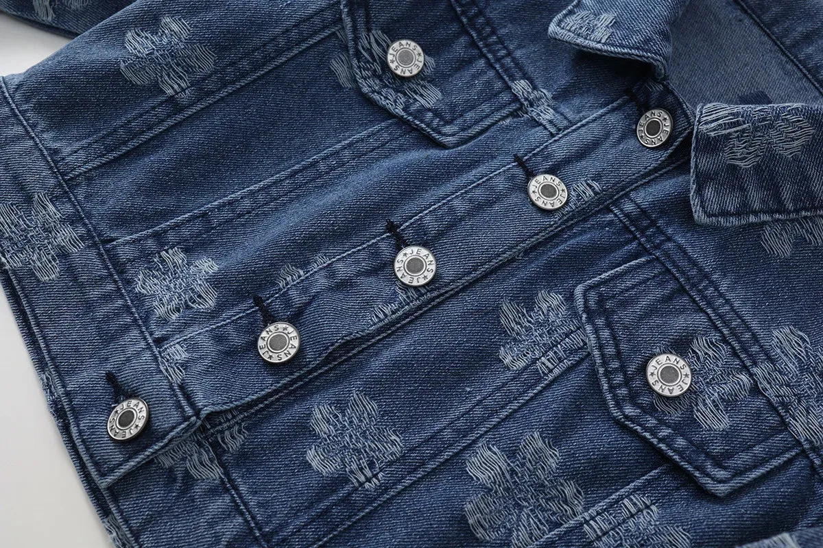 Floral Denim Jacket