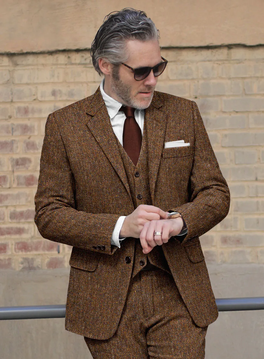 Haberdasher Autumn Rust Tweed Suit