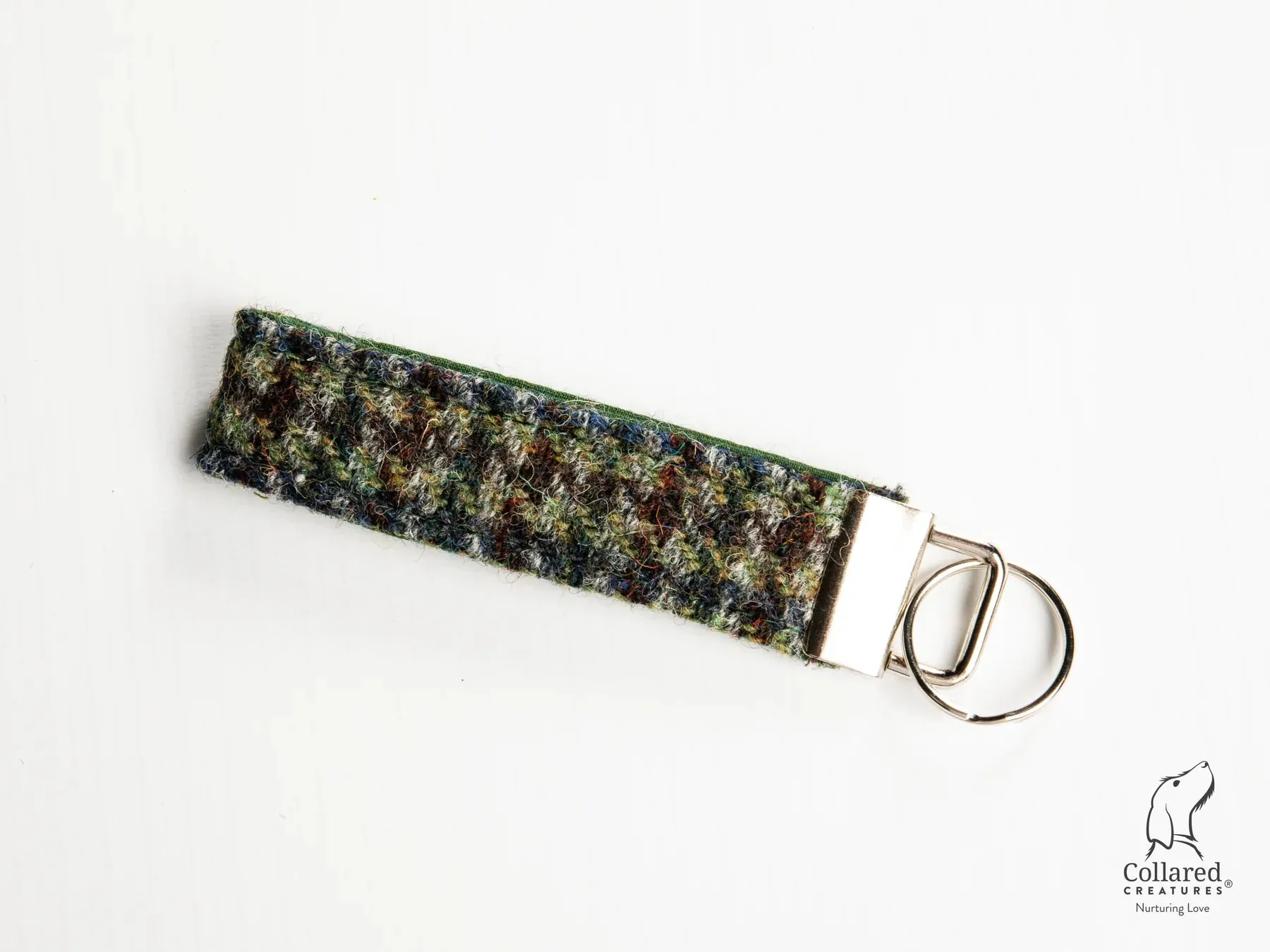 Harris Tweed Autumn Houndstooth Buckle Dog Collar