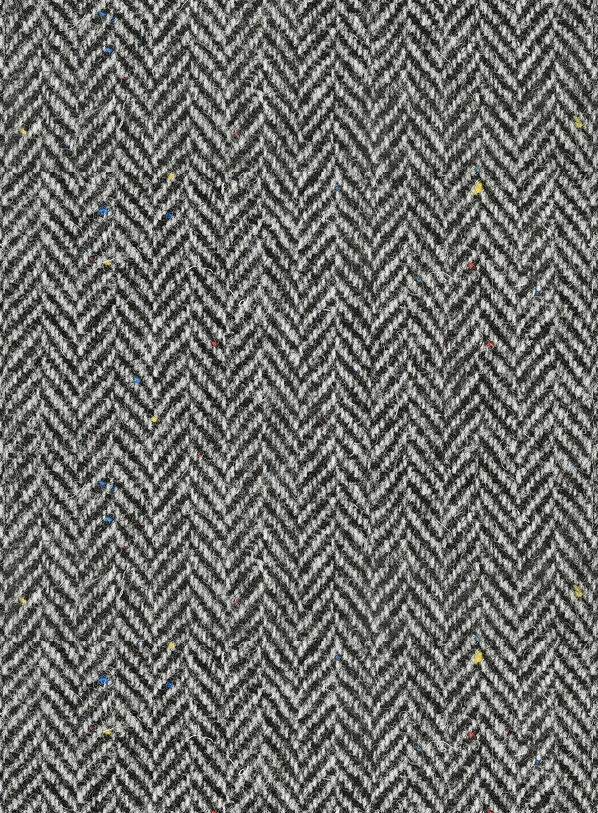 Harris Tweed Gray Chevron Pants