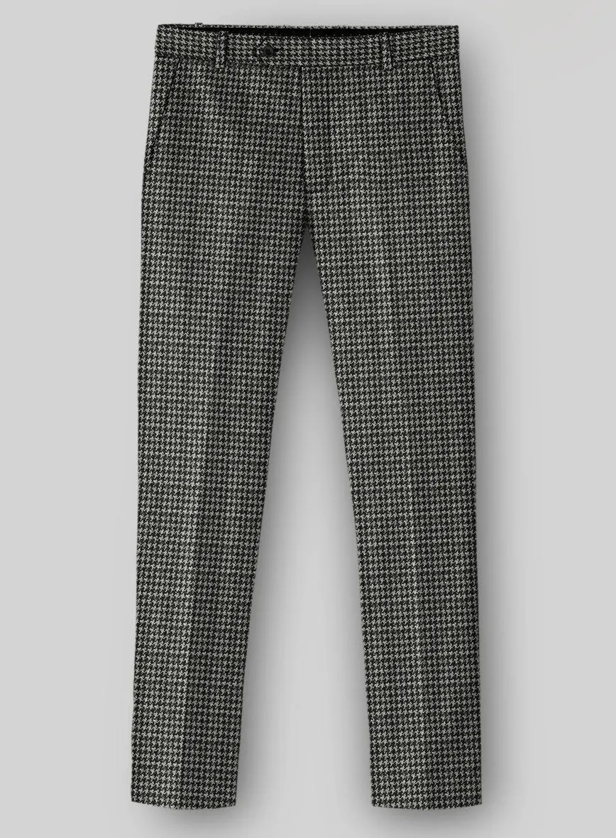 Highlander Heavy Charcoal Houndstooth Tweed Pants