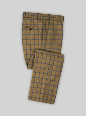 Highlander Heavy Mustard Check Tweed Pants