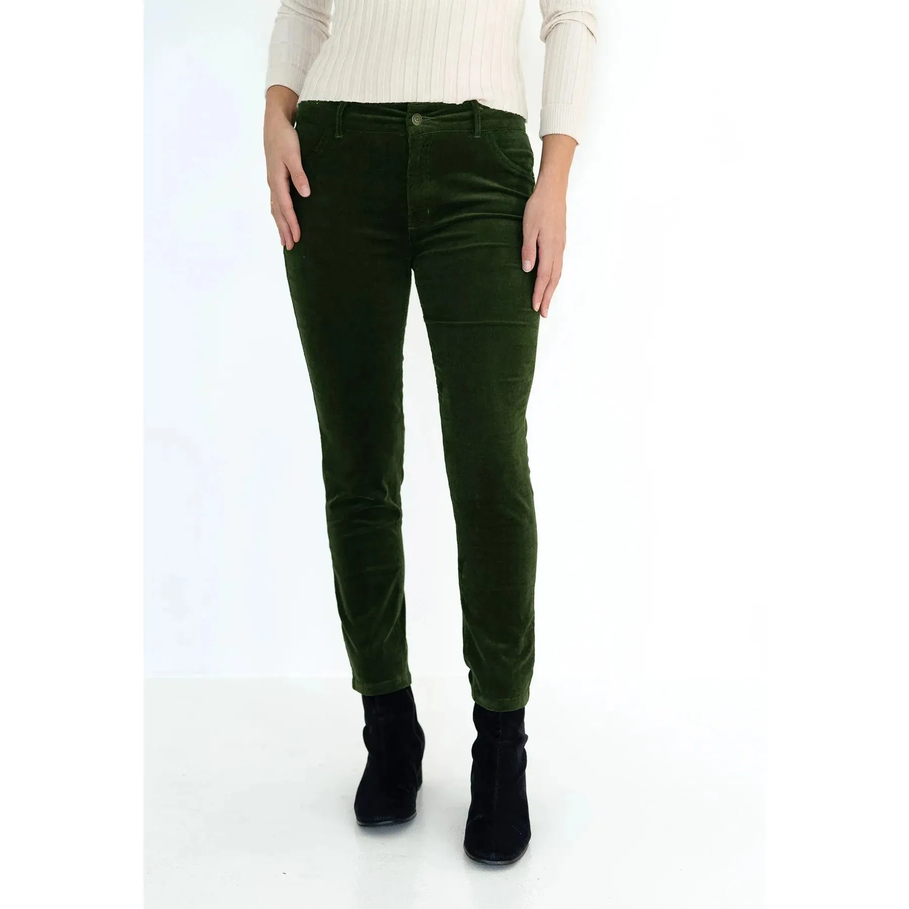 Humidity - Queen Cord Pant Moss