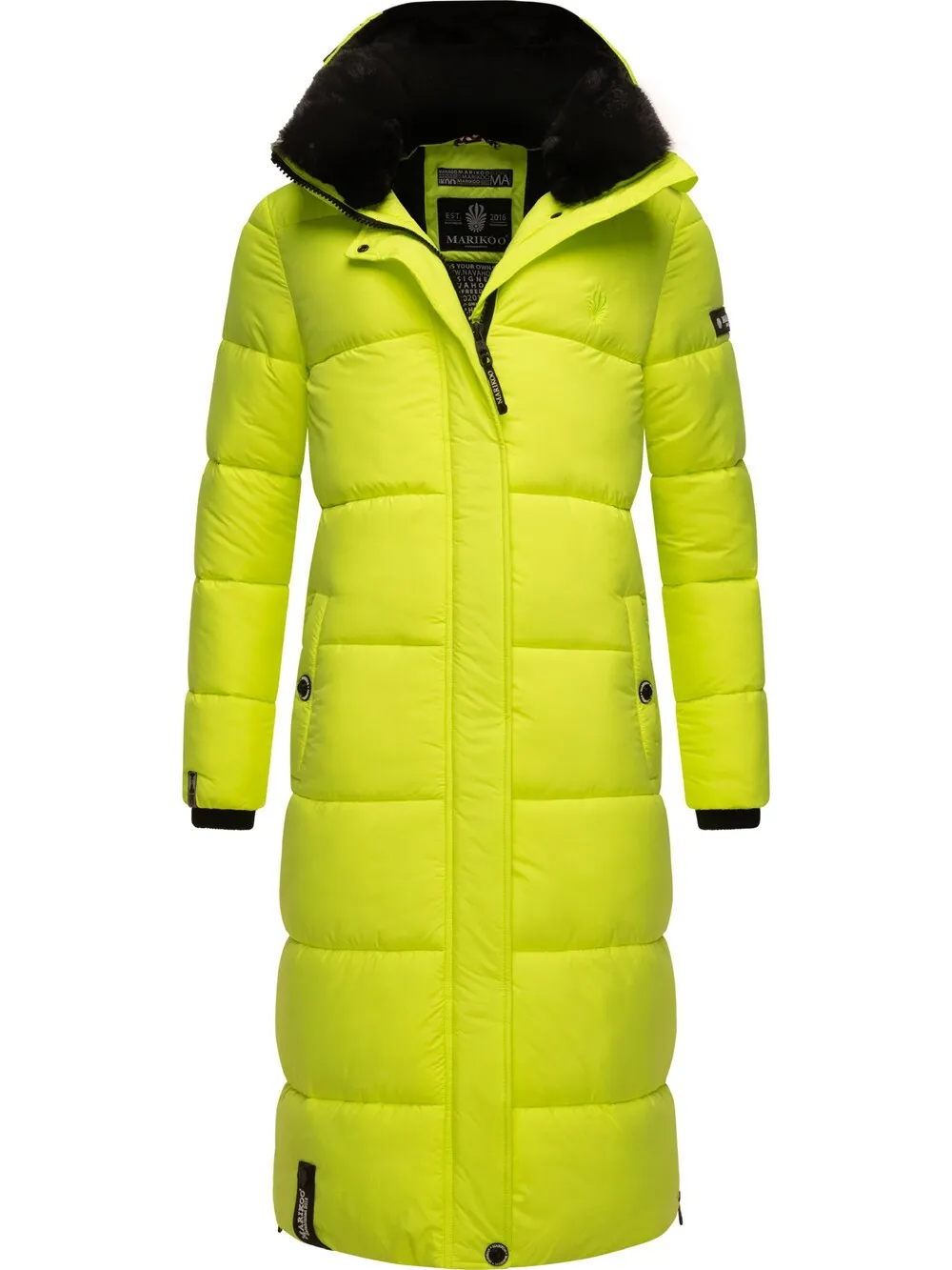 Marikoo raincoat, neon green