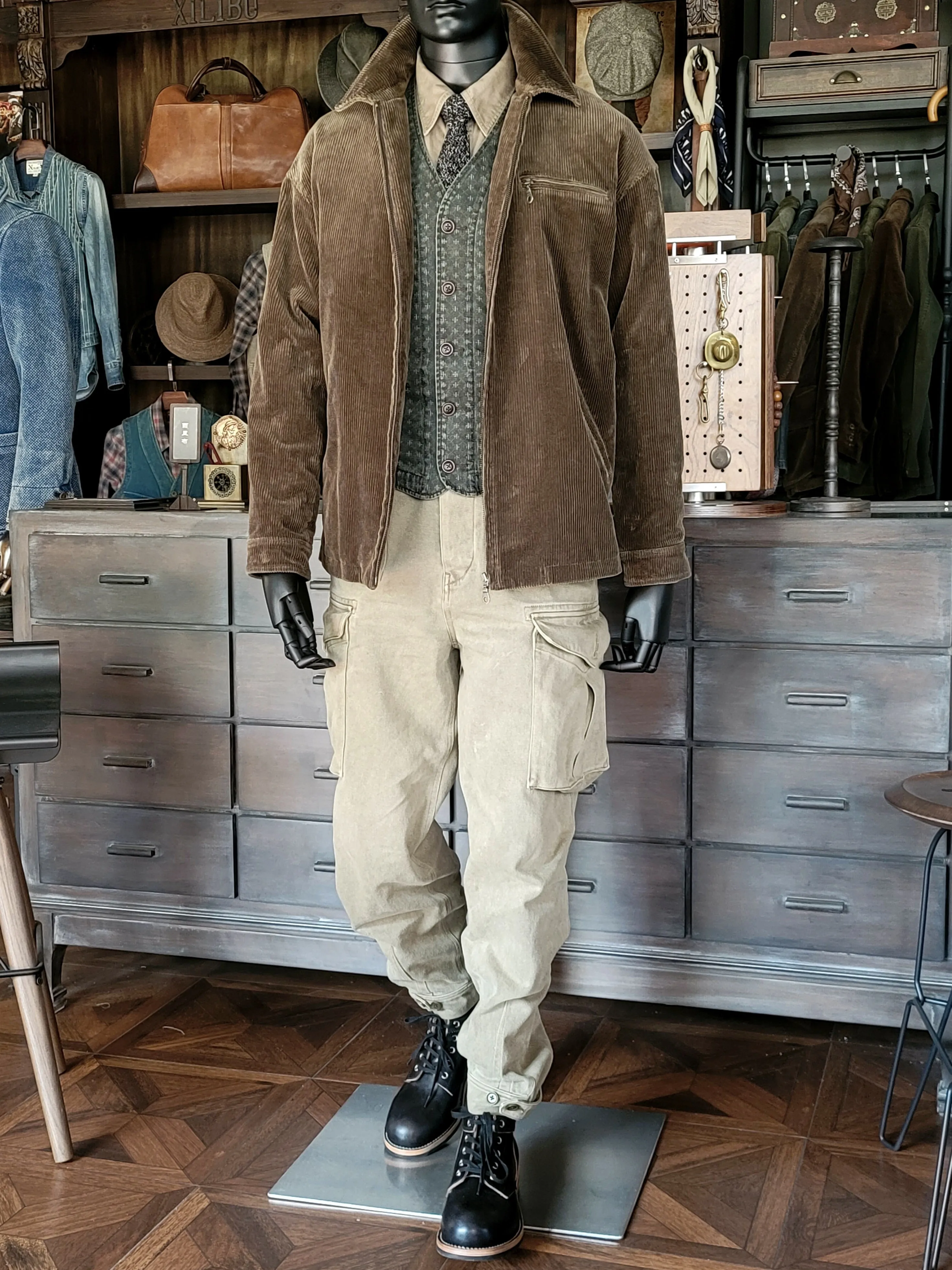 Men's Corduroy Moto Jacket