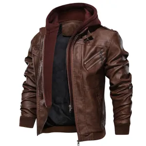 Men's Leather Jackets Autumn New Casual Motorcycle PU Jacket Leather Coats European size Jackets Drop Shipping