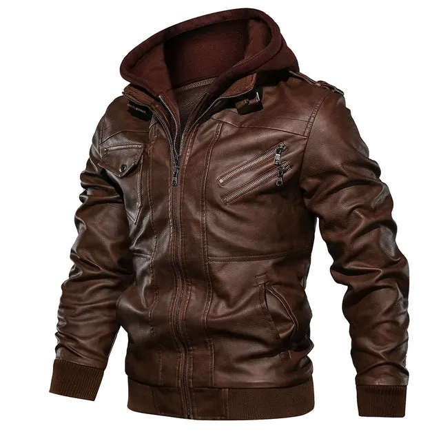 Men's Leather Jackets Autumn New Casual Motorcycle PU Jacket Leather Coats European size Jackets Drop Shipping