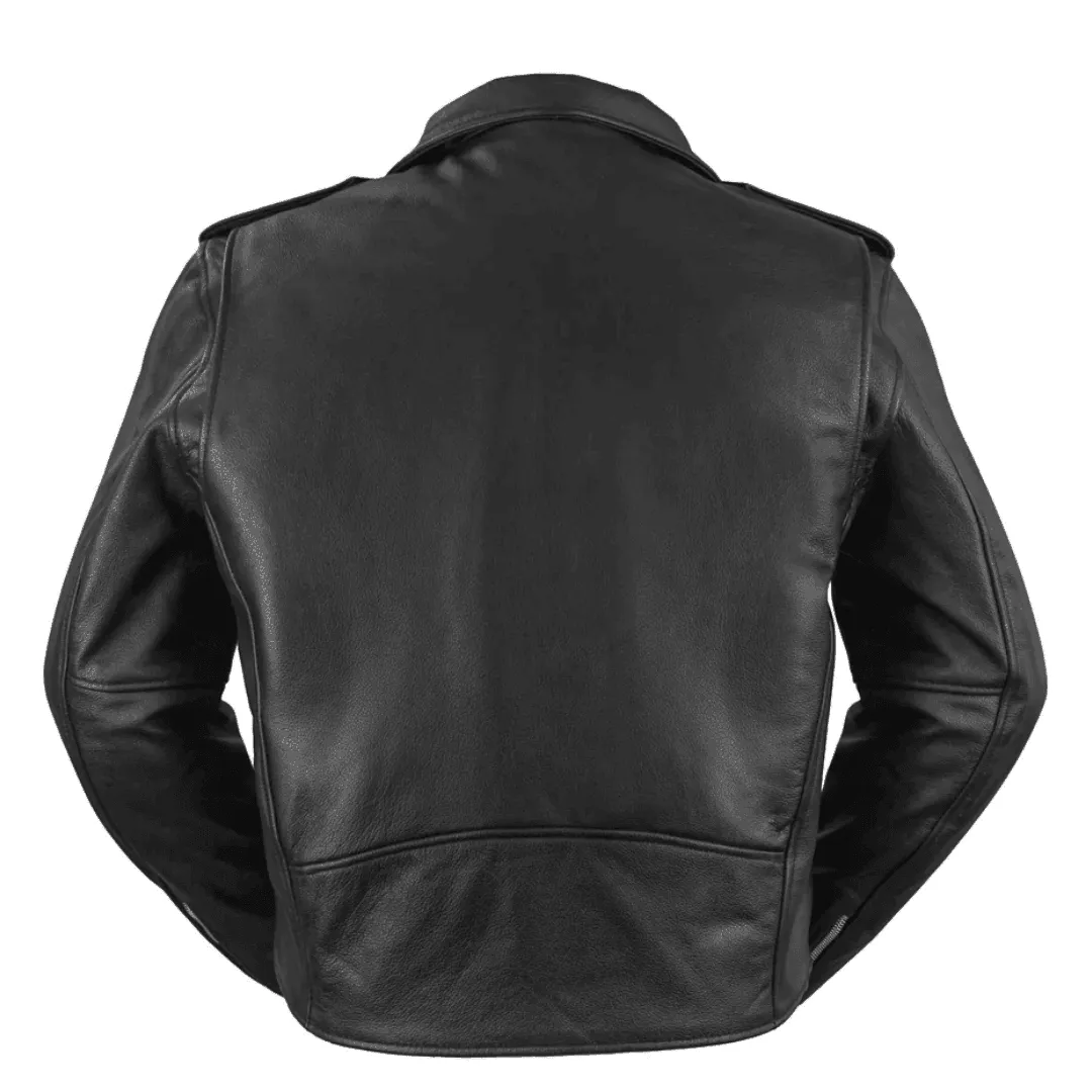 Mens Leather Motorcycle Jacket