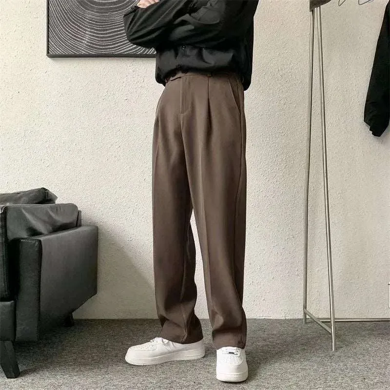 Men's Loose Straight Wide Leg Long Pants