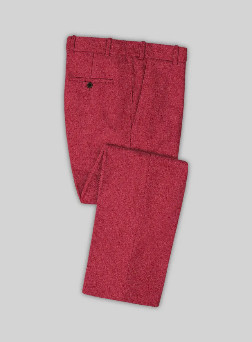 Naples Coral Pink Tweed Pants