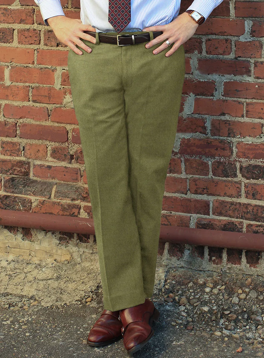 Naples Martini Green Tweed Pants