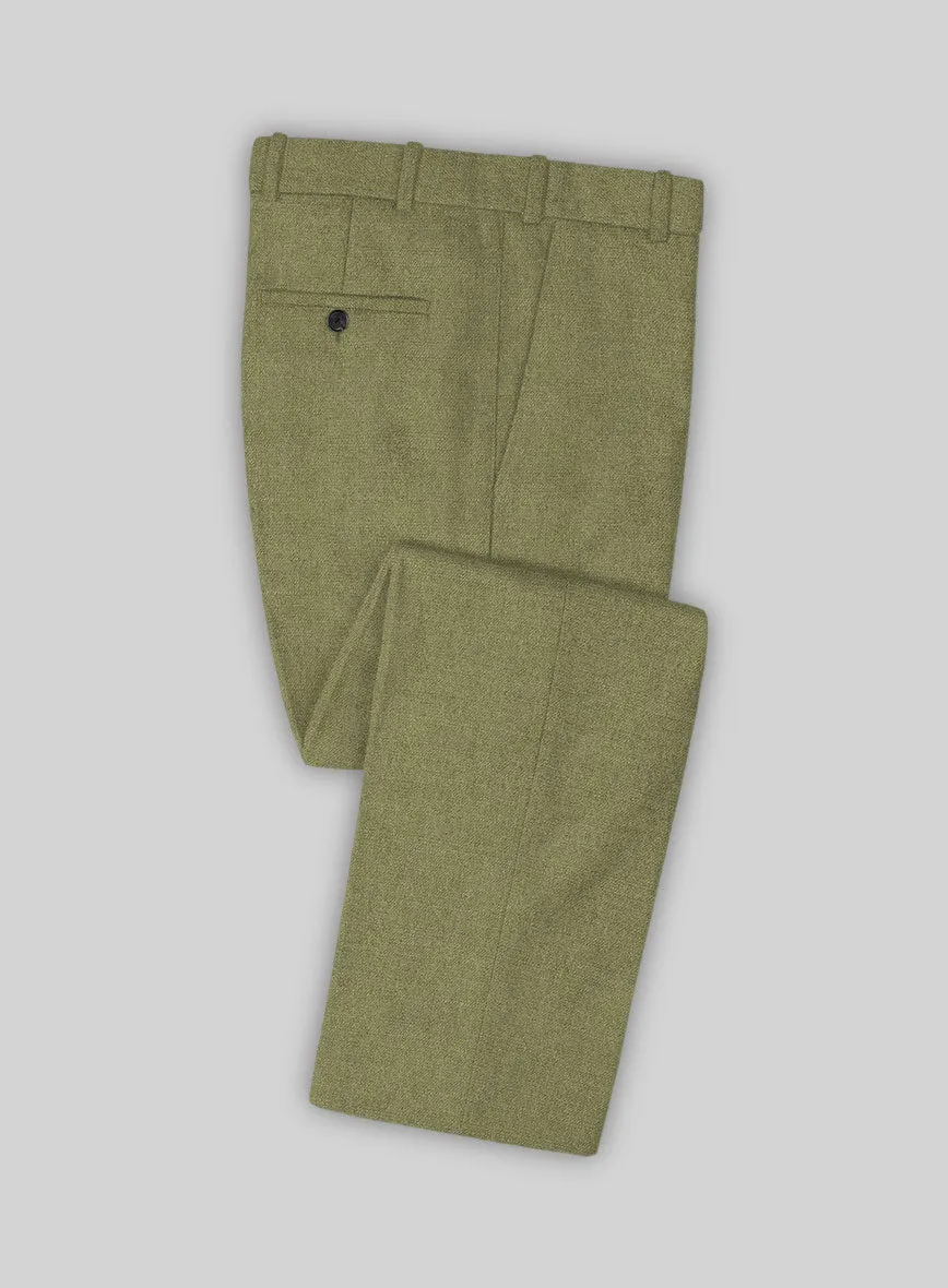 Naples Martini Green Tweed Pants