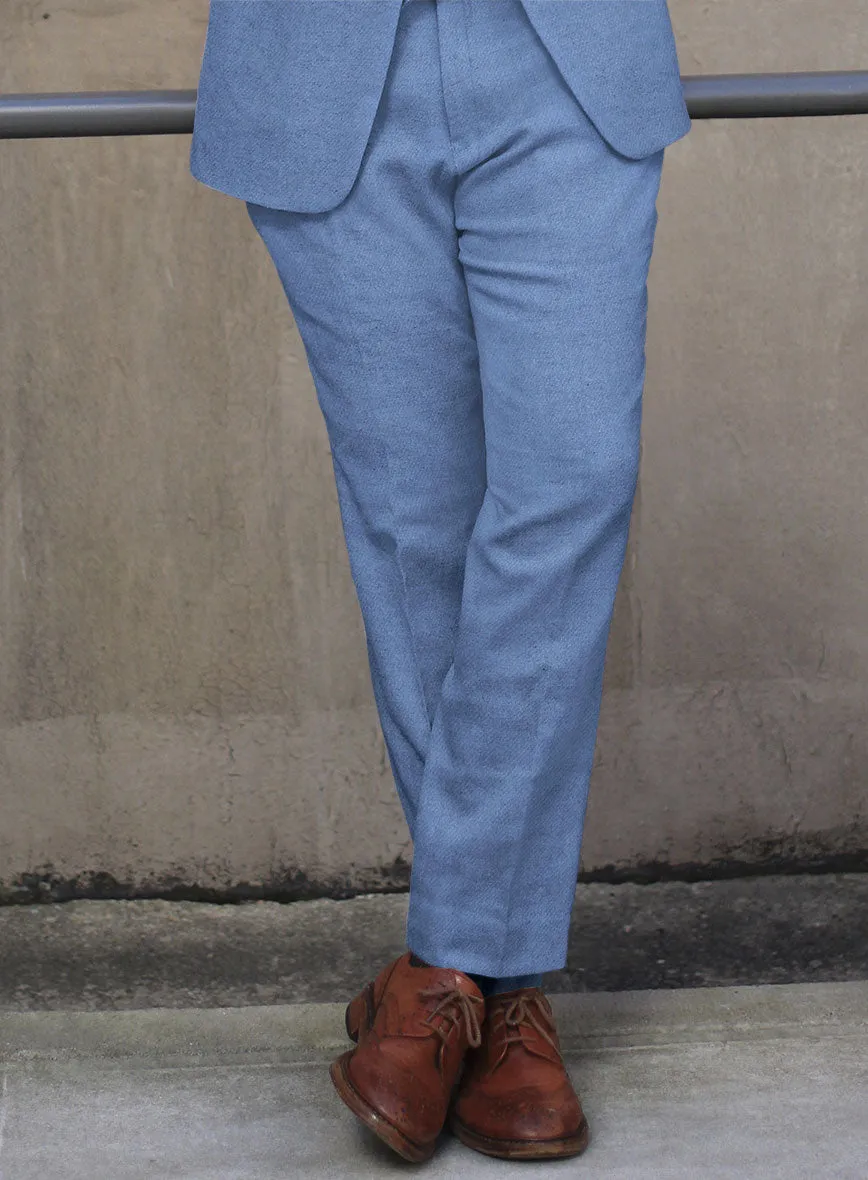 Naples Retro Blue Tweed Pants