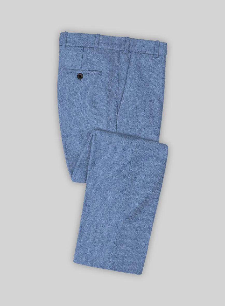 Naples Retro Blue Tweed Pants