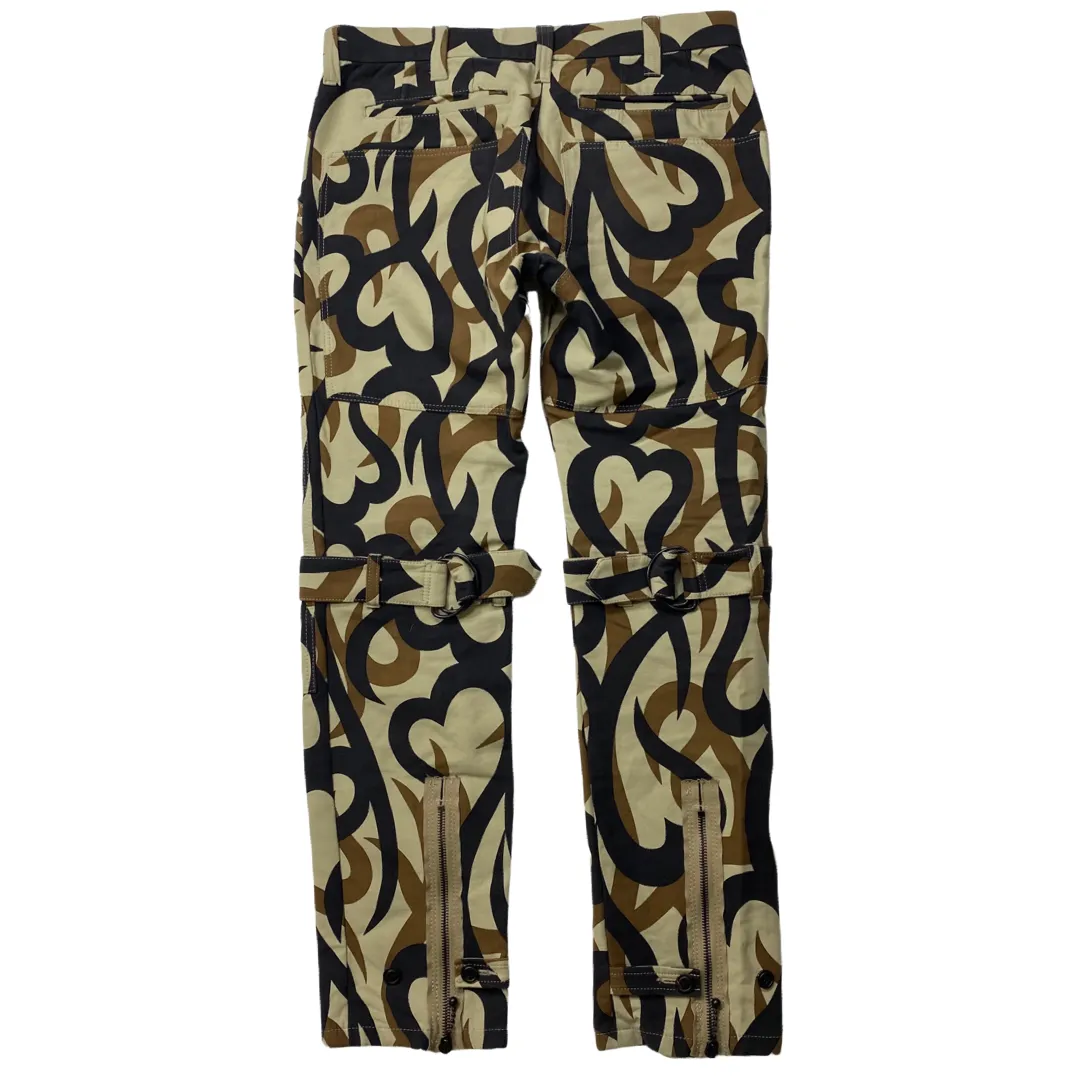 Number (N)ine Tribal Heart Camo Bondage Pants AW04-05 Size 3/30