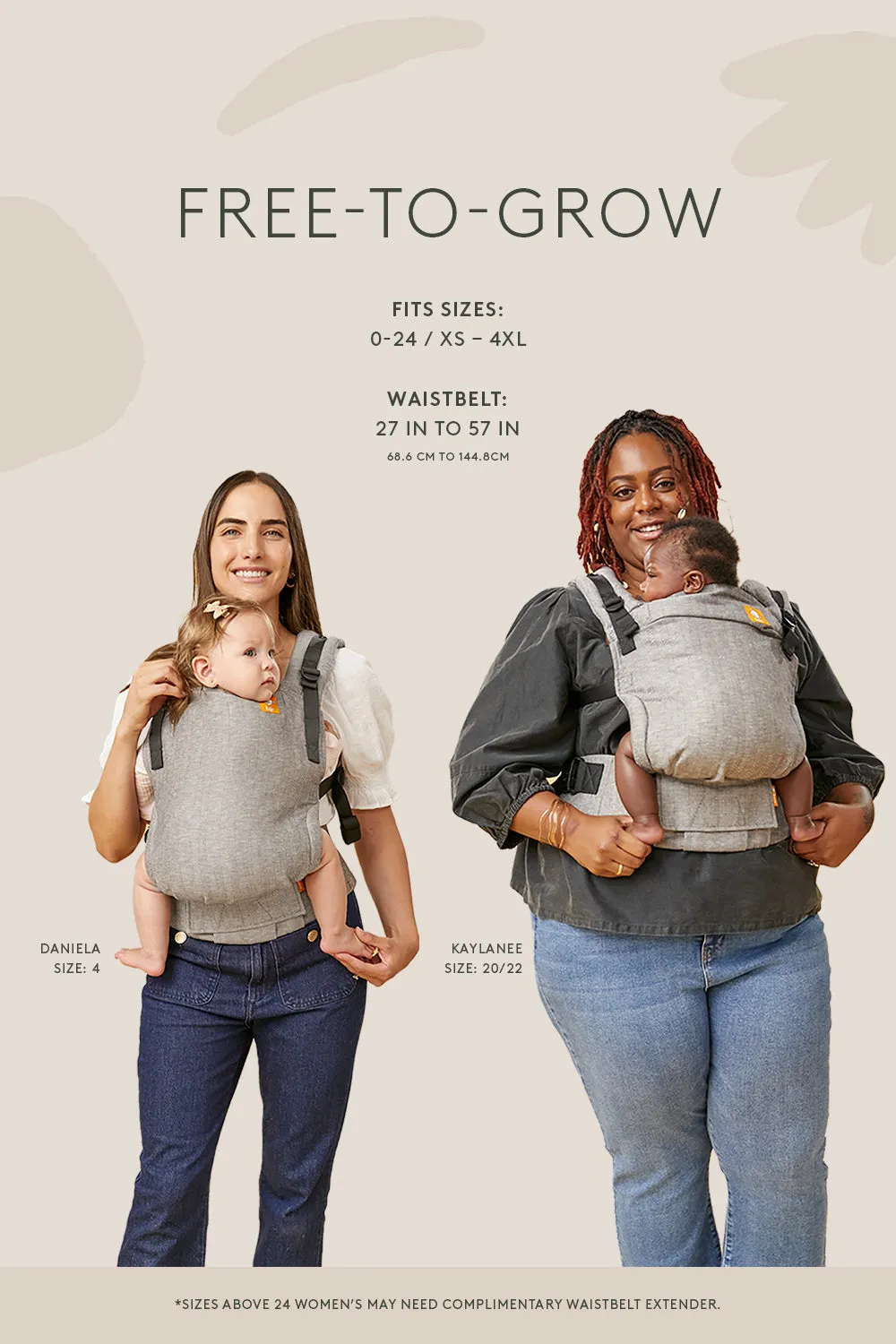 Ochre - Corduroy Free-to-Grow Baby Carrier