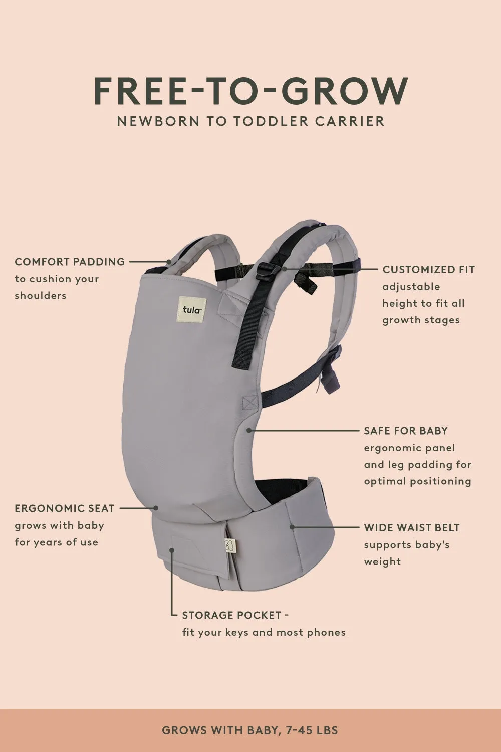 Ochre - Corduroy Free-to-Grow Baby Carrier