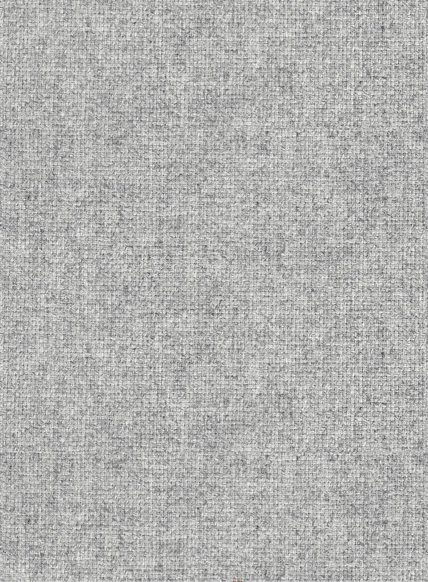 Rope Weave Light Gray Tweed Pants