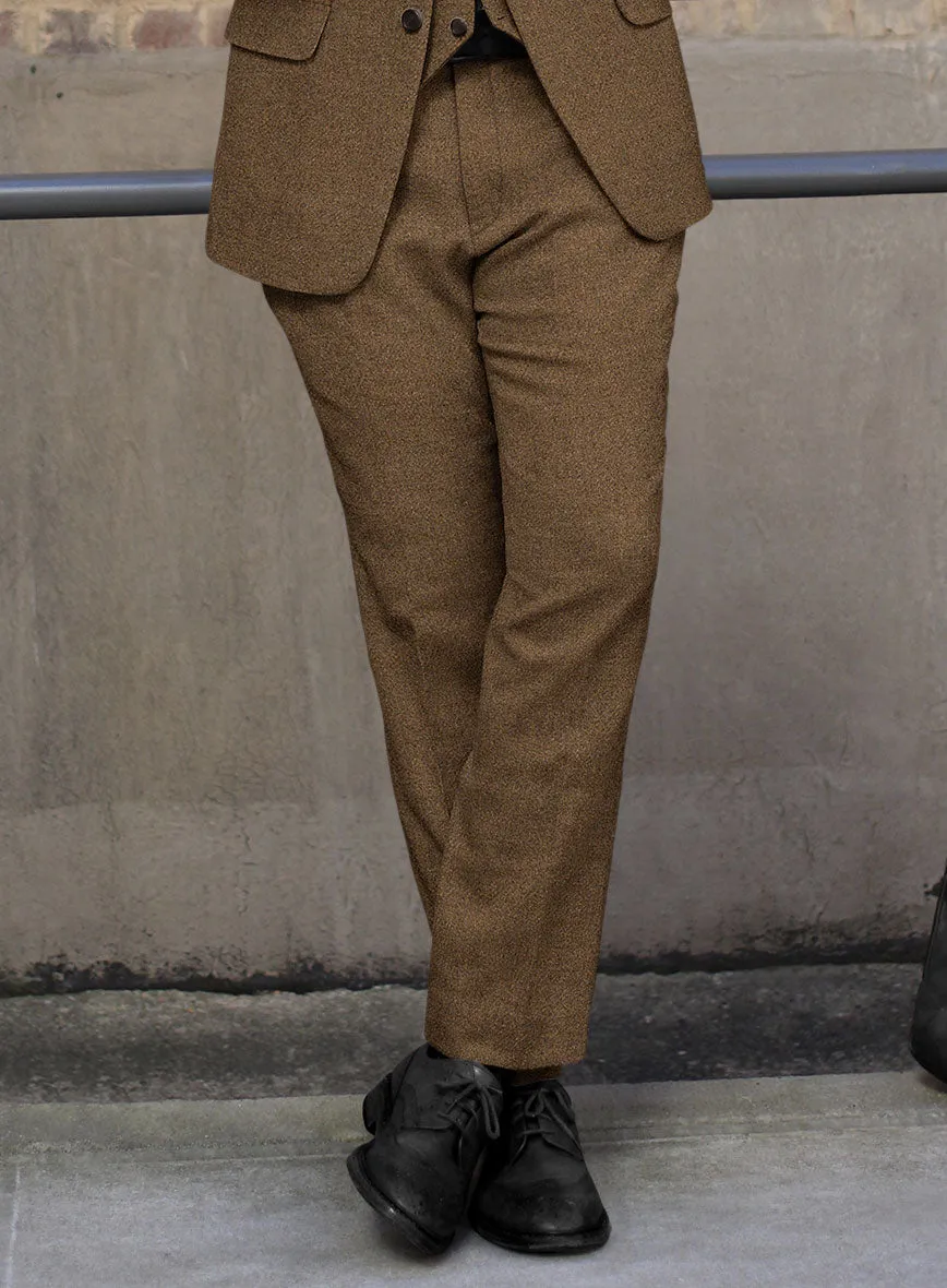 Royal Brown Heavy Tweed Pants