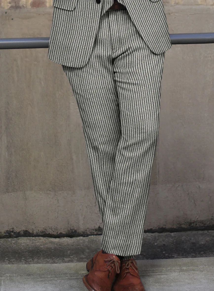 Sartori Flaminia White Soft Tweed Pants