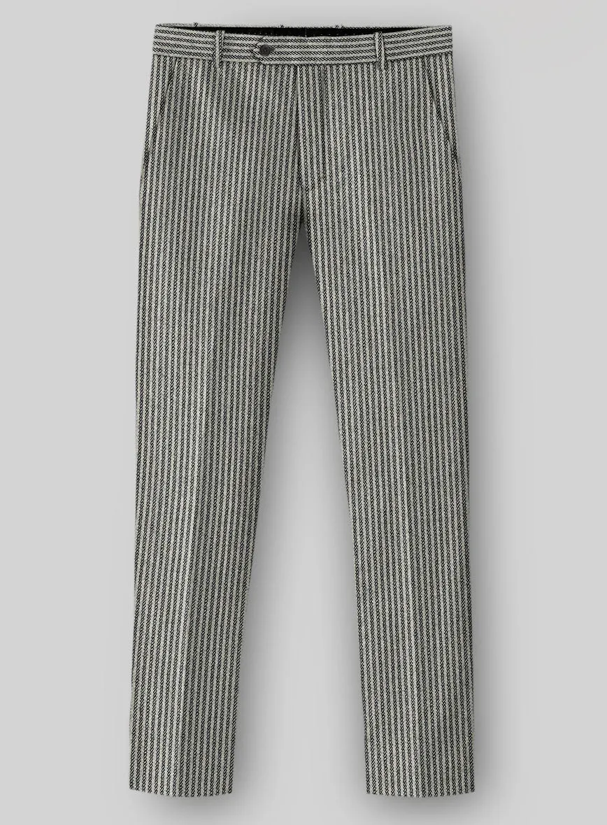 Sartori Flaminia White Soft Tweed Pants