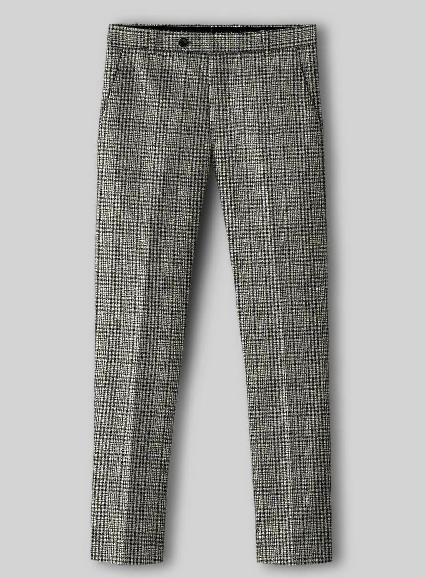 Sartori Spartaco Black Check Soft Tweed Pants