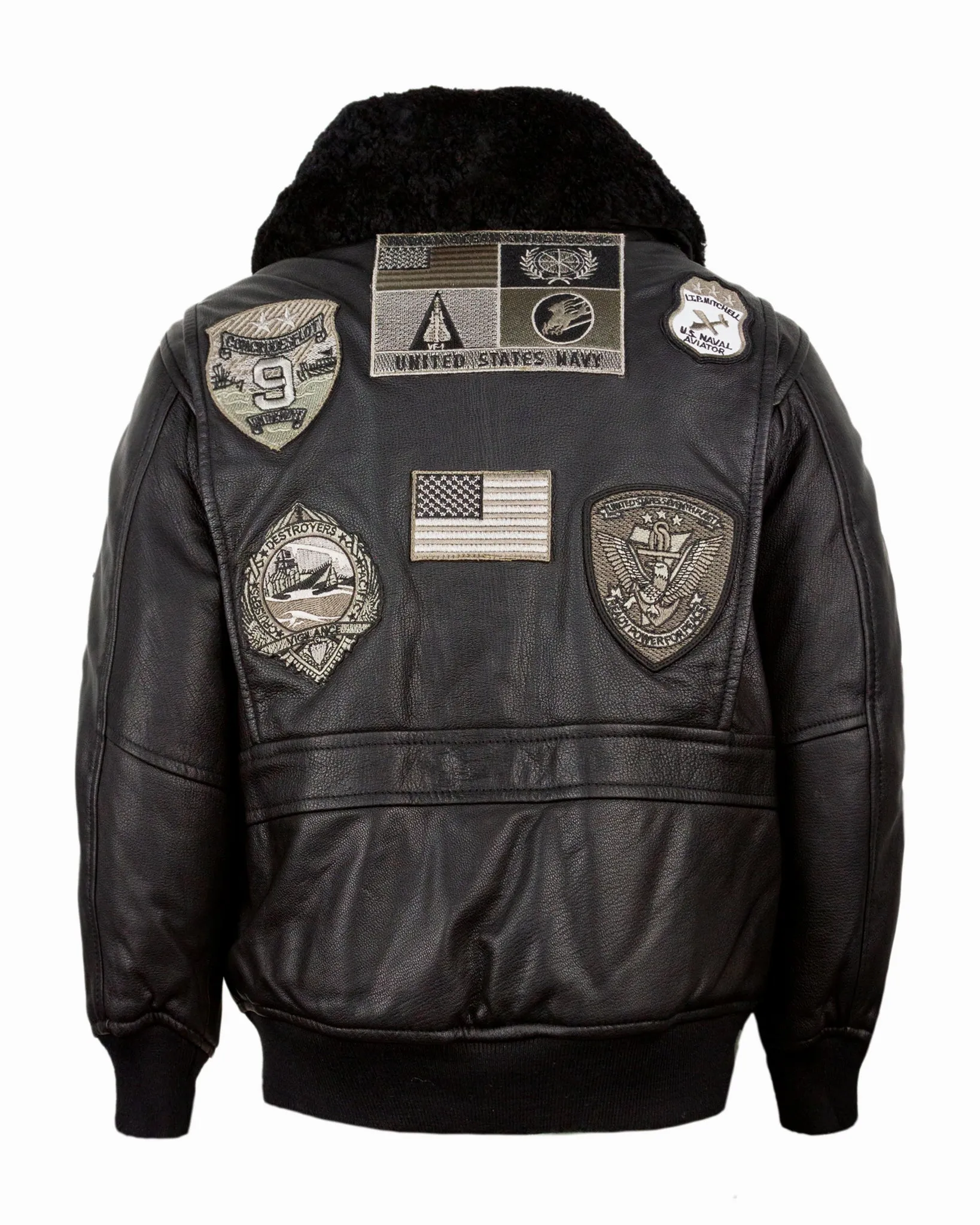 TOP GUN® 1.0 OFFICIAL KIDS LEATHER JACKET