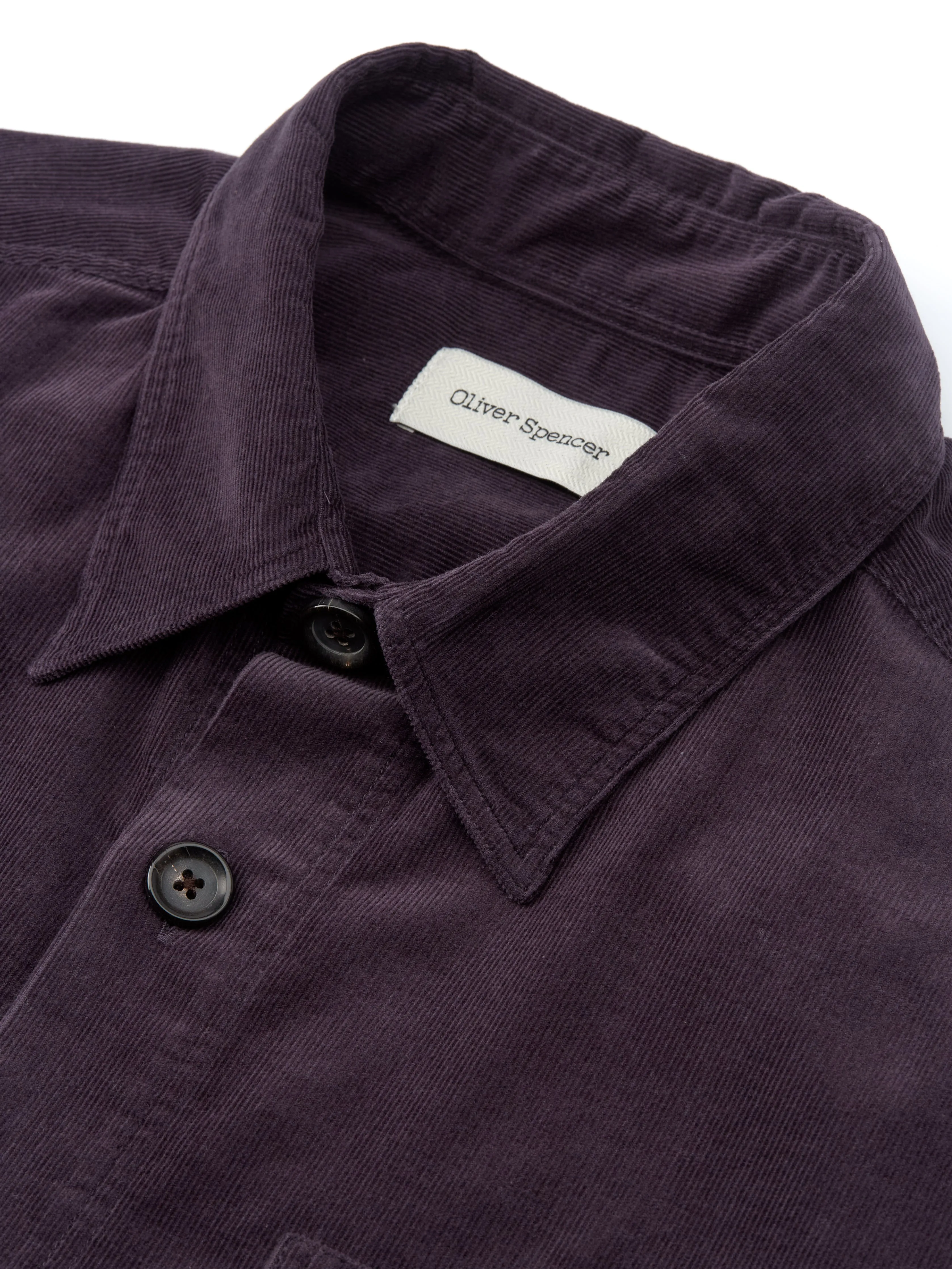 Treviscoe Shirt Mersey Cord Aubergine