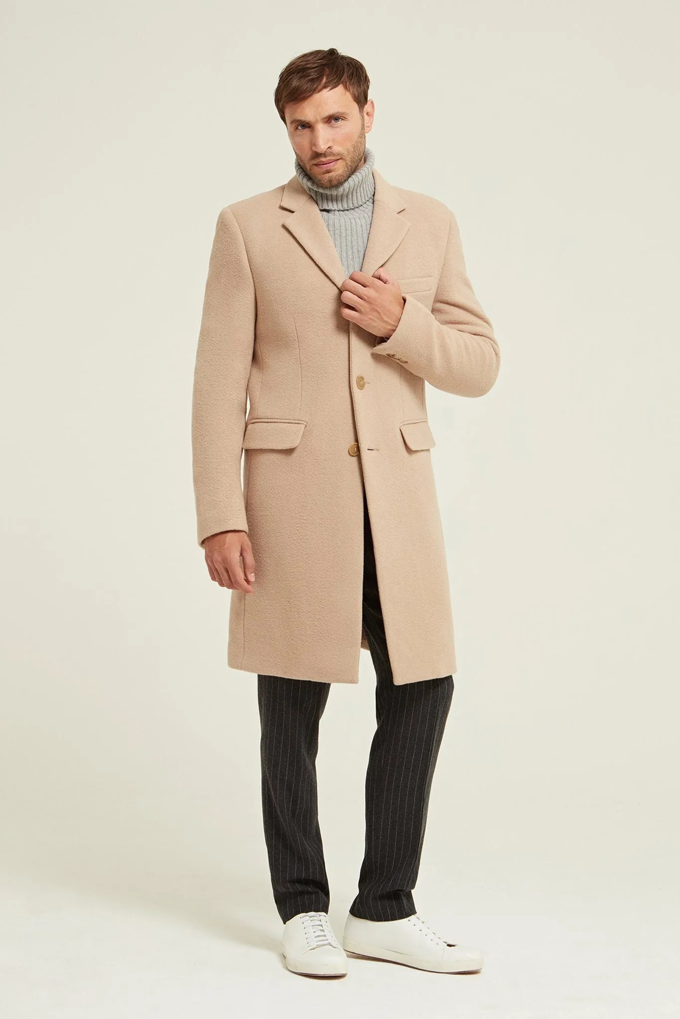 Virgin Wool Blend Coat