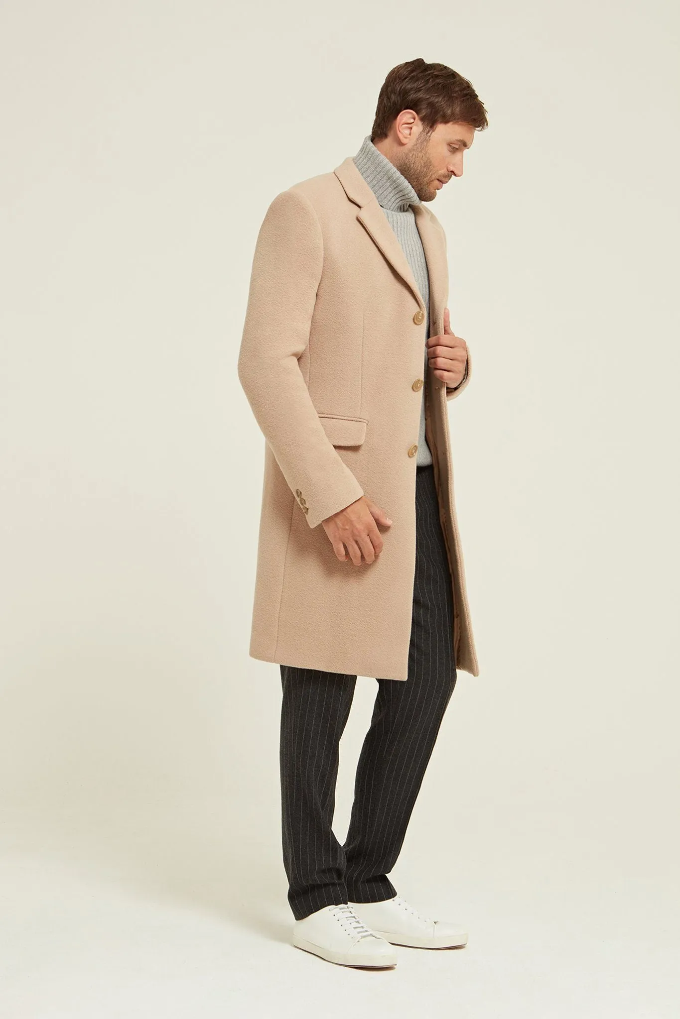 Virgin Wool Blend Coat