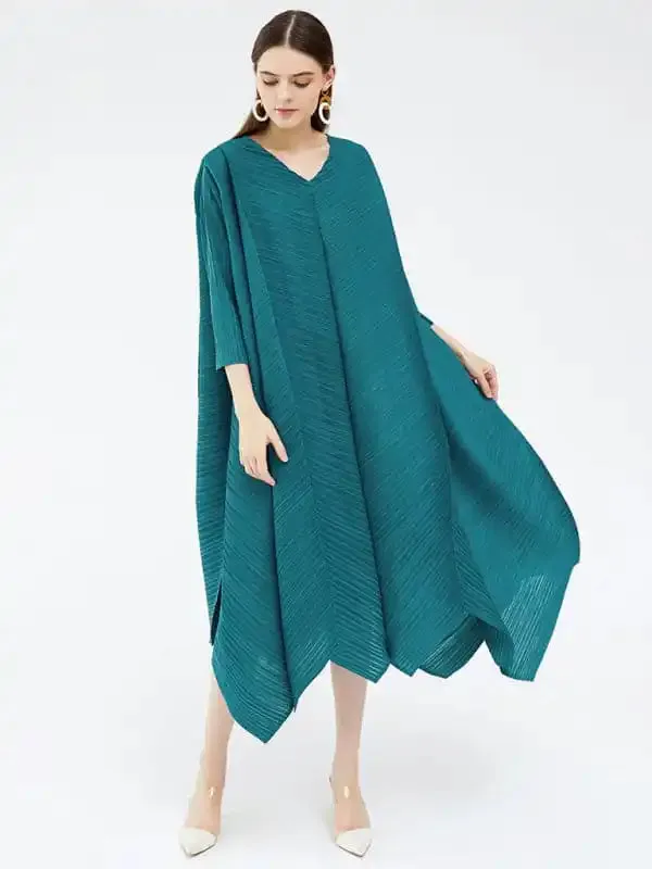 Women’s 3/4 Sleeve Irregular Hem Dress